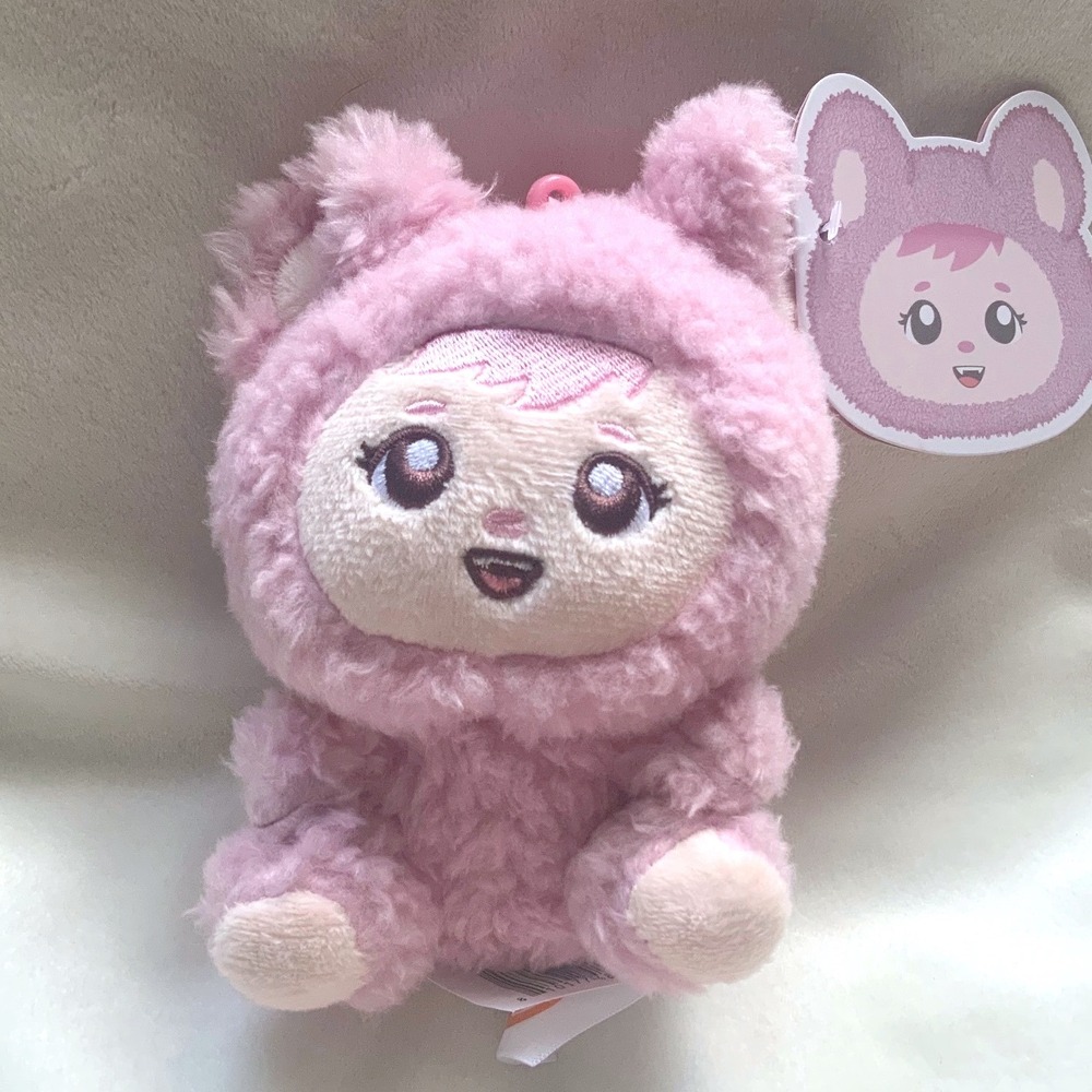 LaBabies CECE Pink Plush Clip Keychain 5" Kawaii Anime Girl NWT